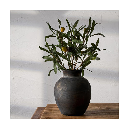 Ceramic Decorative Flower Vase / 443-bronze / 6 Inch