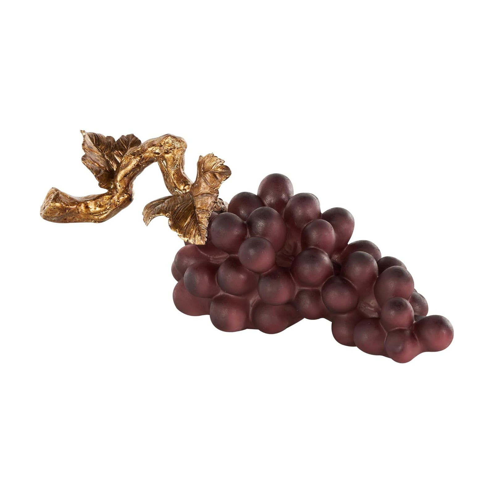Accent Figurine / Polystone Fruit Decorative Sculpture Grape Home Decor Statue / Gold / 14 x 5 x 6