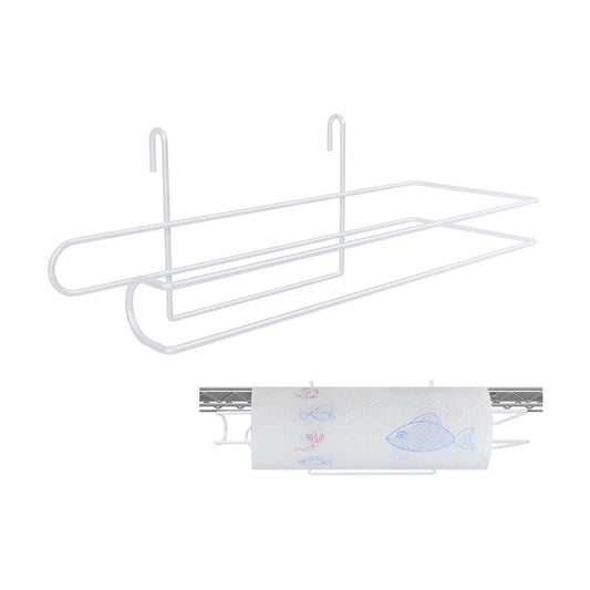 CroBlissful Paper Towel Holder for Wire Shelving 5'' D x 12'' W x 4.5'' H Hanging Paper Towel Holder Wire Shelf