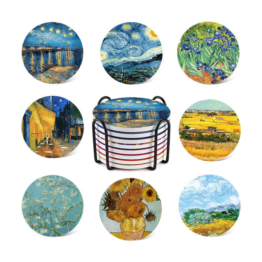 Storage Rack 8-Piece Set / Van Gogh / 4 Inch