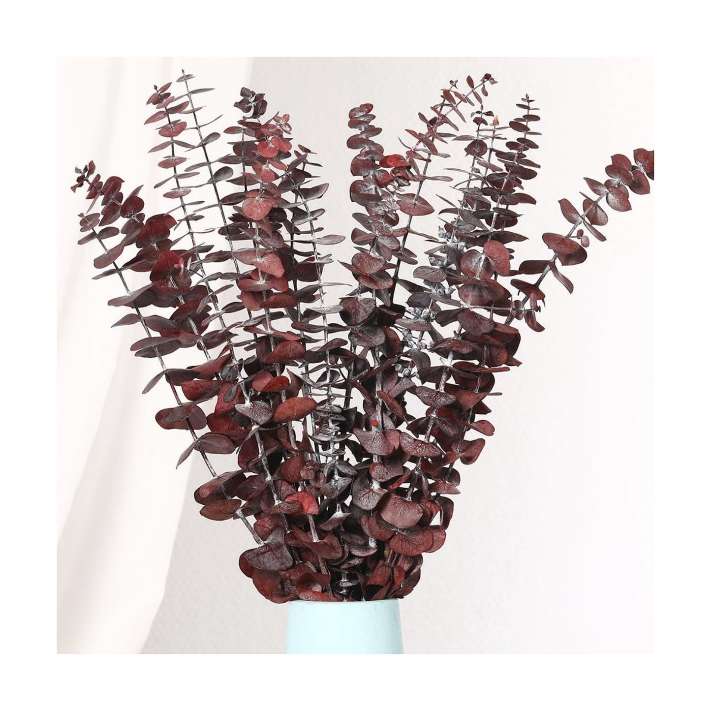 17'' Natural Real Live Eucalyptus Leaves Branches Hanging Shower / Red / Set of 20