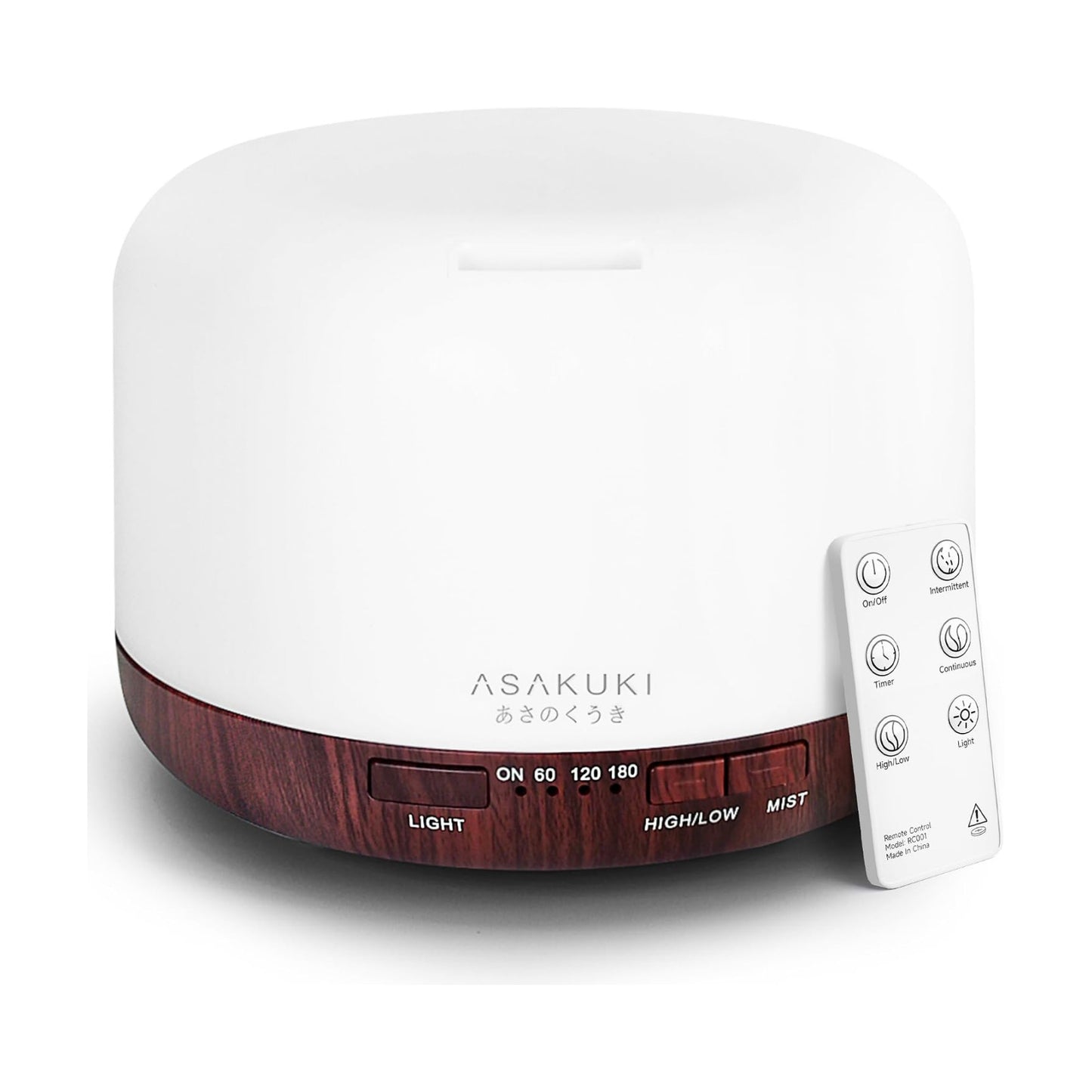 ASAKUKI Essential Oil Diffuser for Home, 500ML Aromatherapy Humidifier