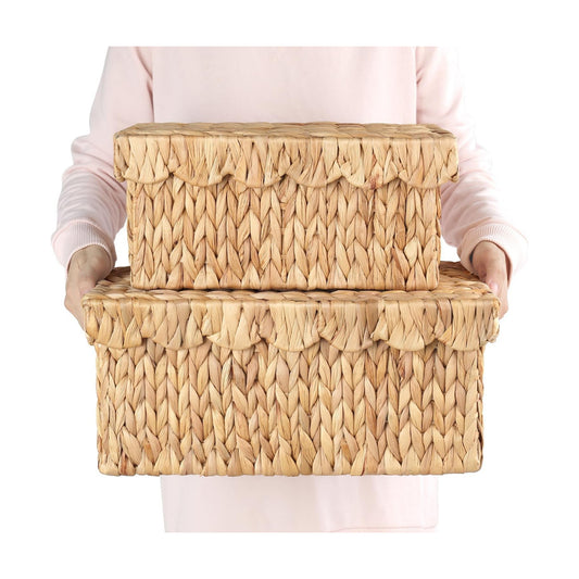 Decor Wicker Storage Basket / Natural / Set of 2