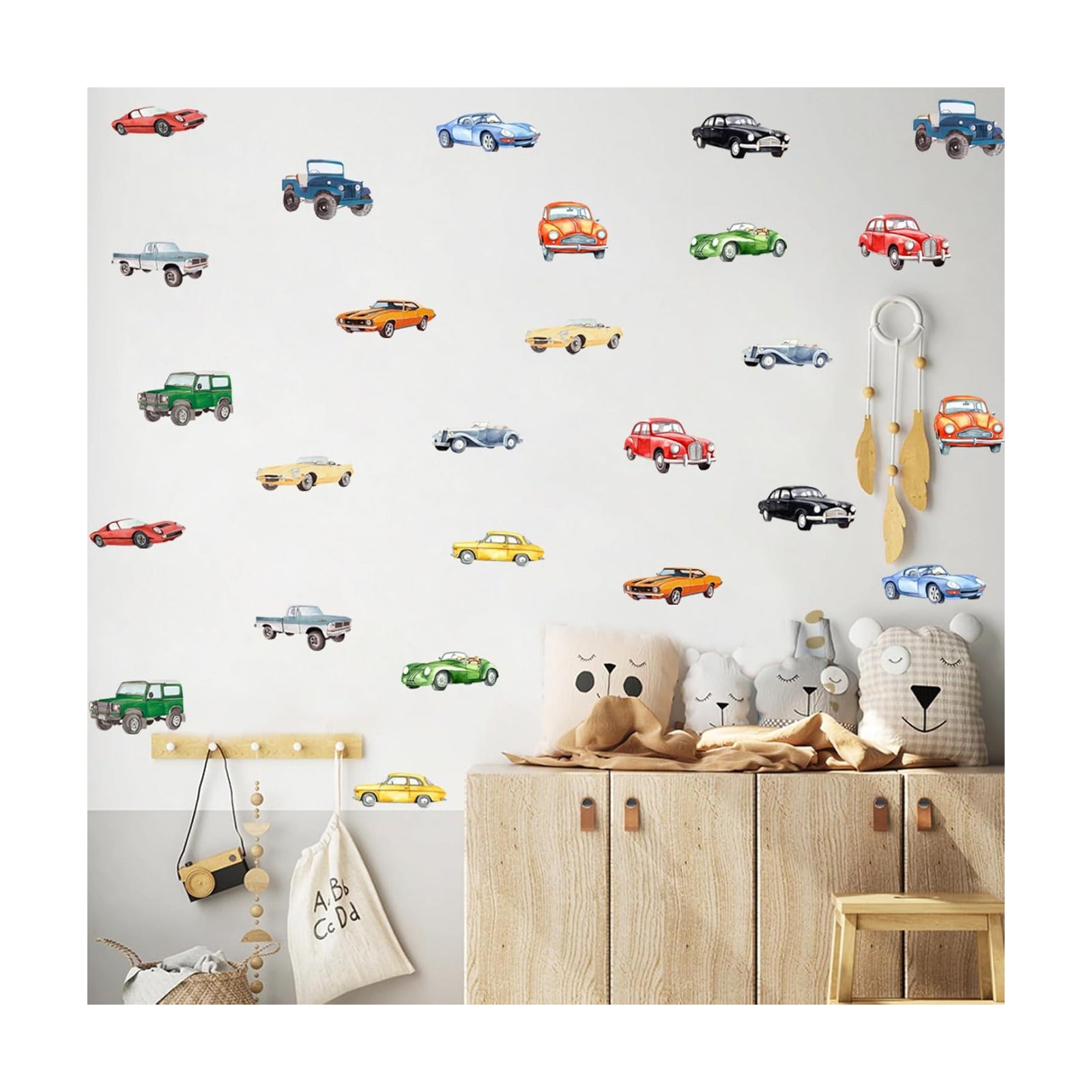 Watercolor Wall Stickers / Classic Car