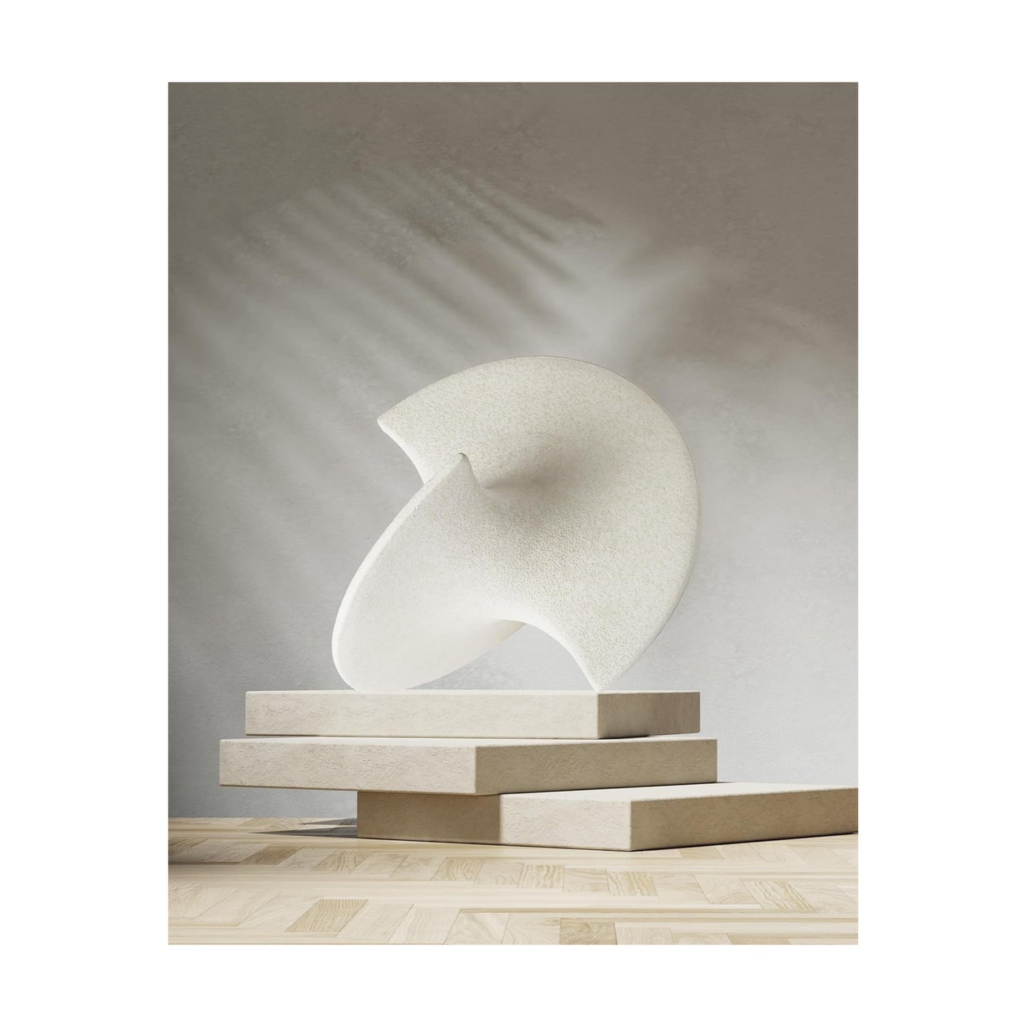 in Handmade Personalized Ceramic Balancing / White Ceramic Inspired Art / 9.45 x 8.6 x 9.45