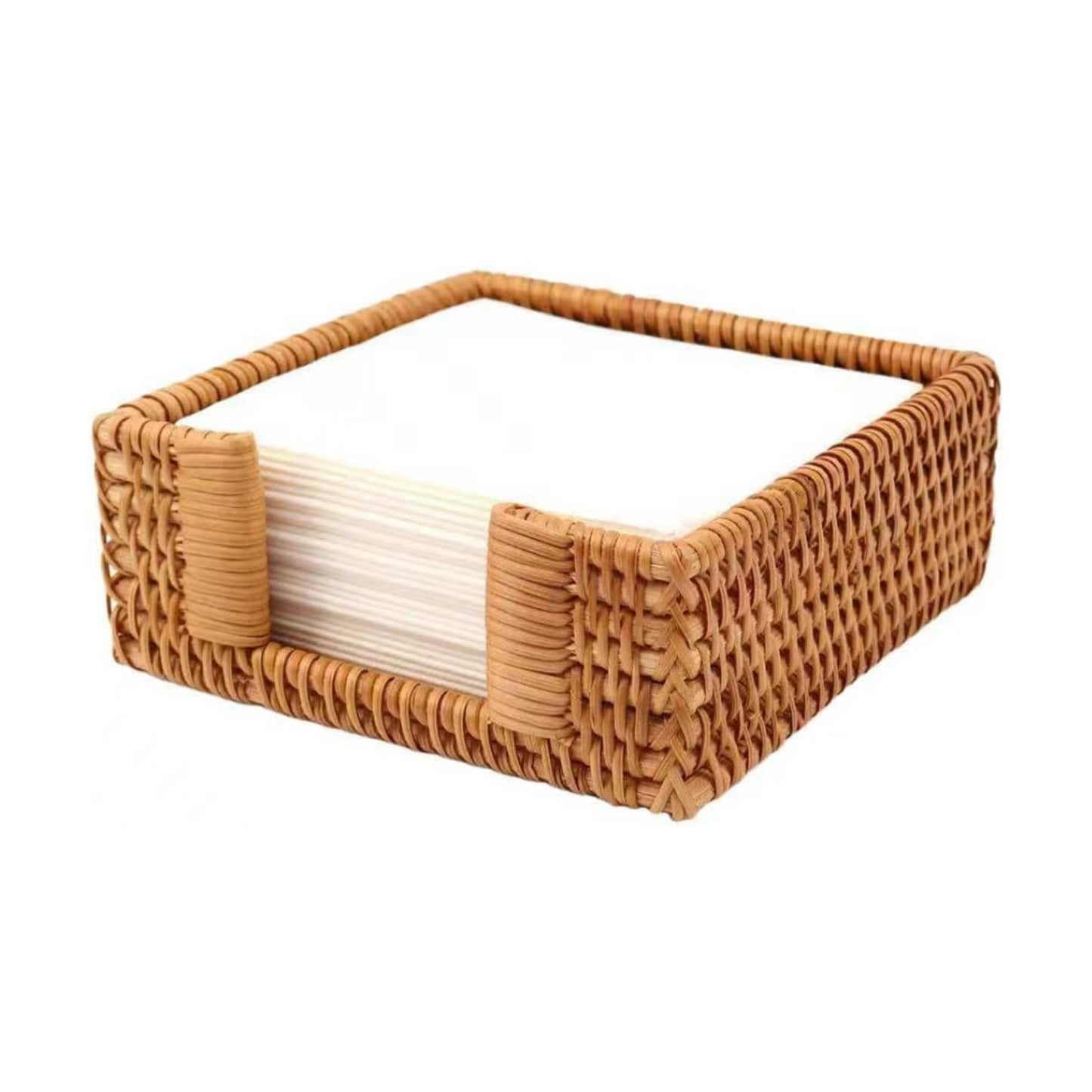 Wicker Napkin Holders / 5.9 Inch / Honey Brown / 5 x 5