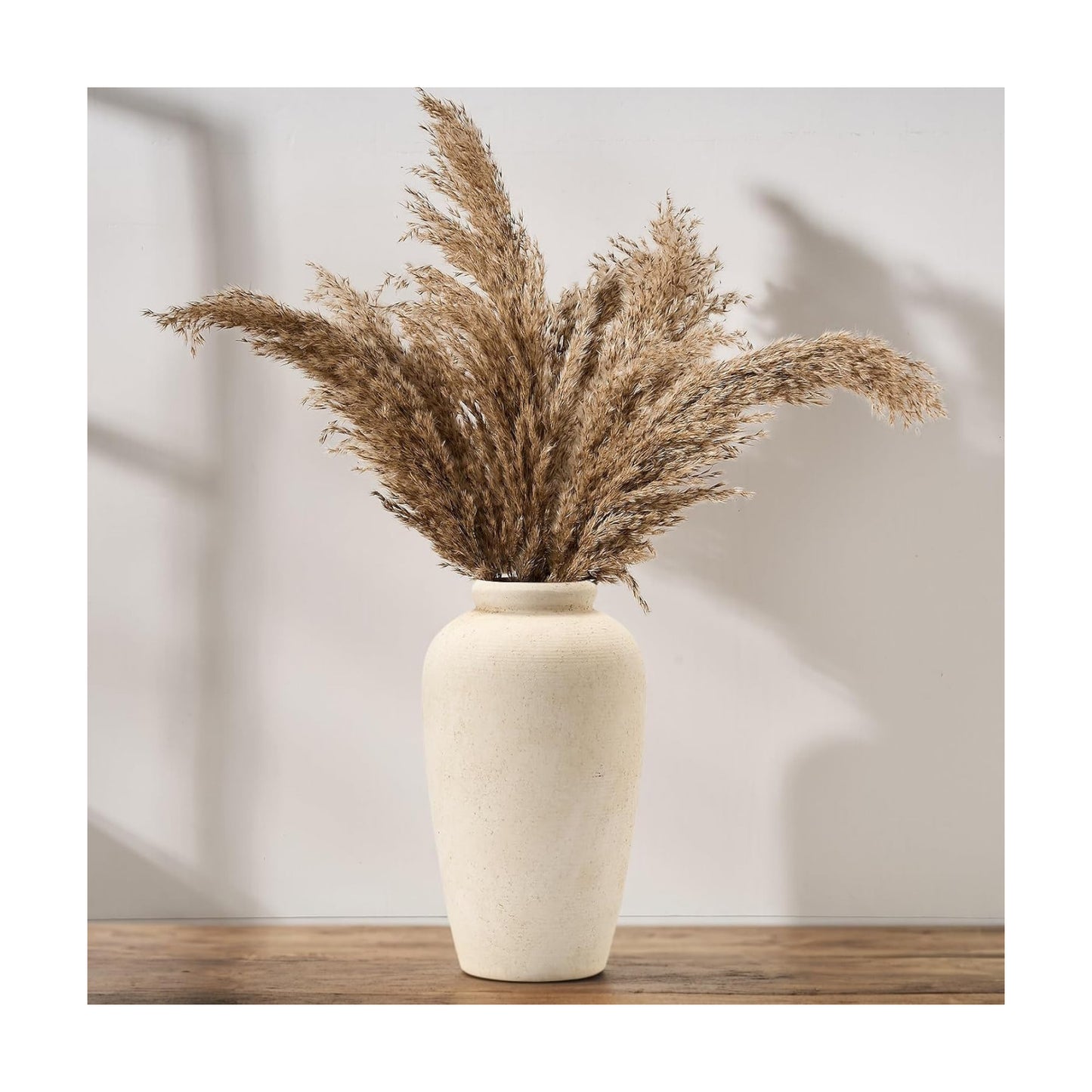 Large Ceramic Rustic Vase / White / 11 Inch / Set of 11