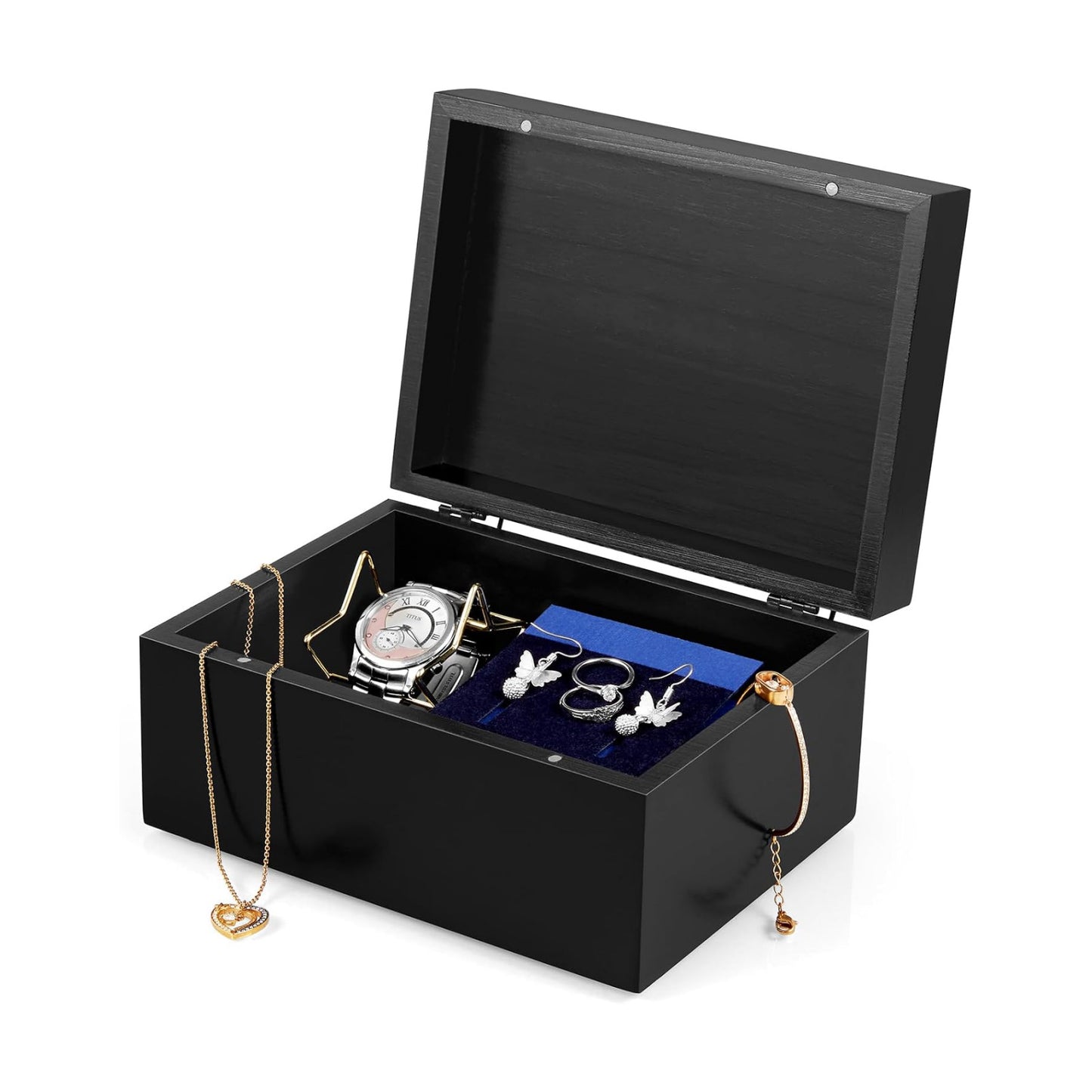Wood Memory Box / Black / Small / 3 x 5