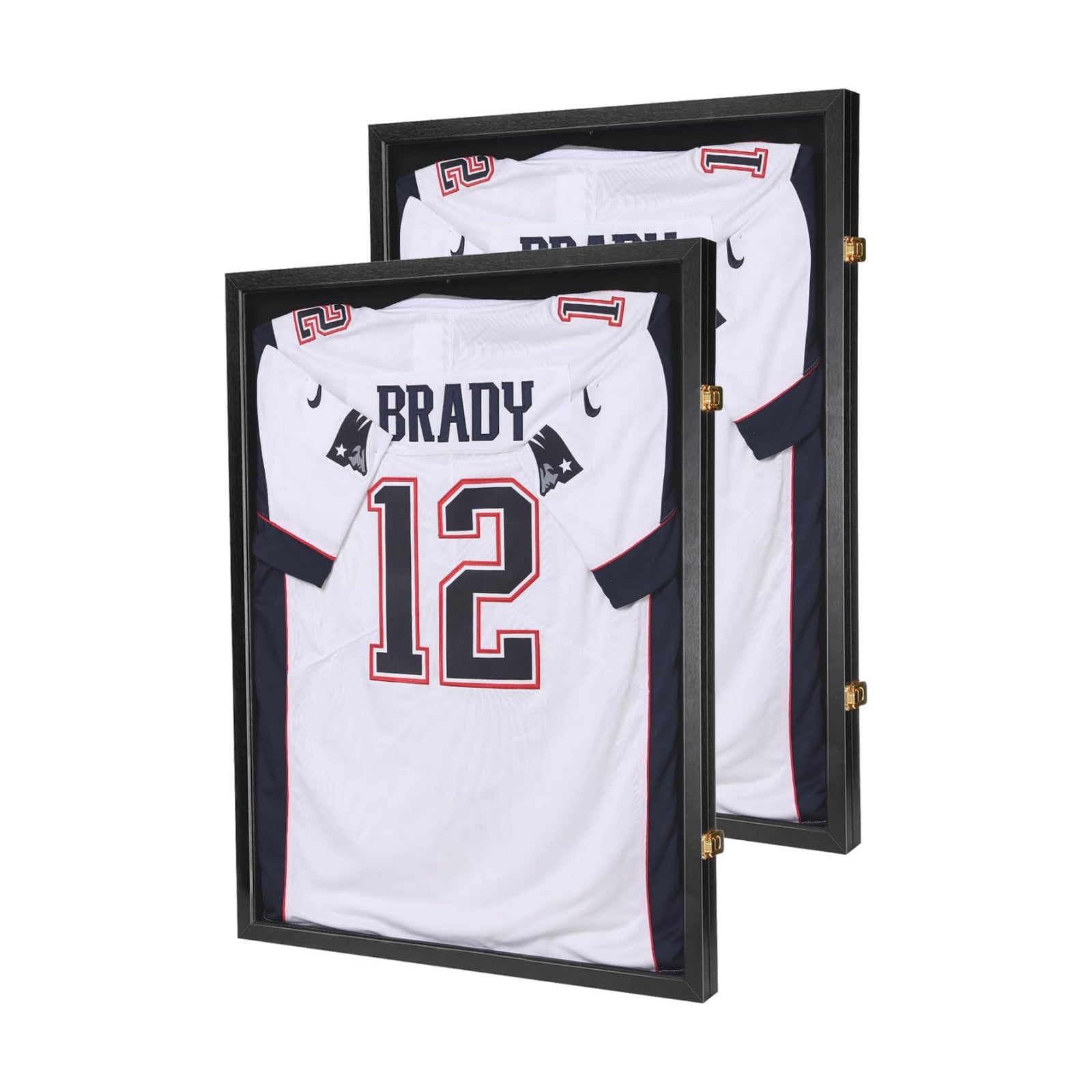 Jersey Wooden Frame Display Case -Shadow Box with 98% UV Protection Acrylic and Hanger for L or XL Baseball Basketball