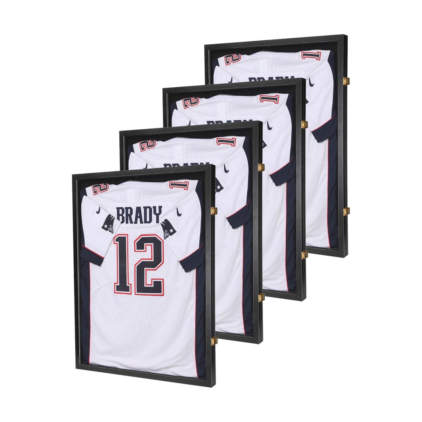 Jersey Wooden Frame Display Case -Shadow Box with 98% UV Protection Acrylic and Hanger for L or XL Baseball Basketball
