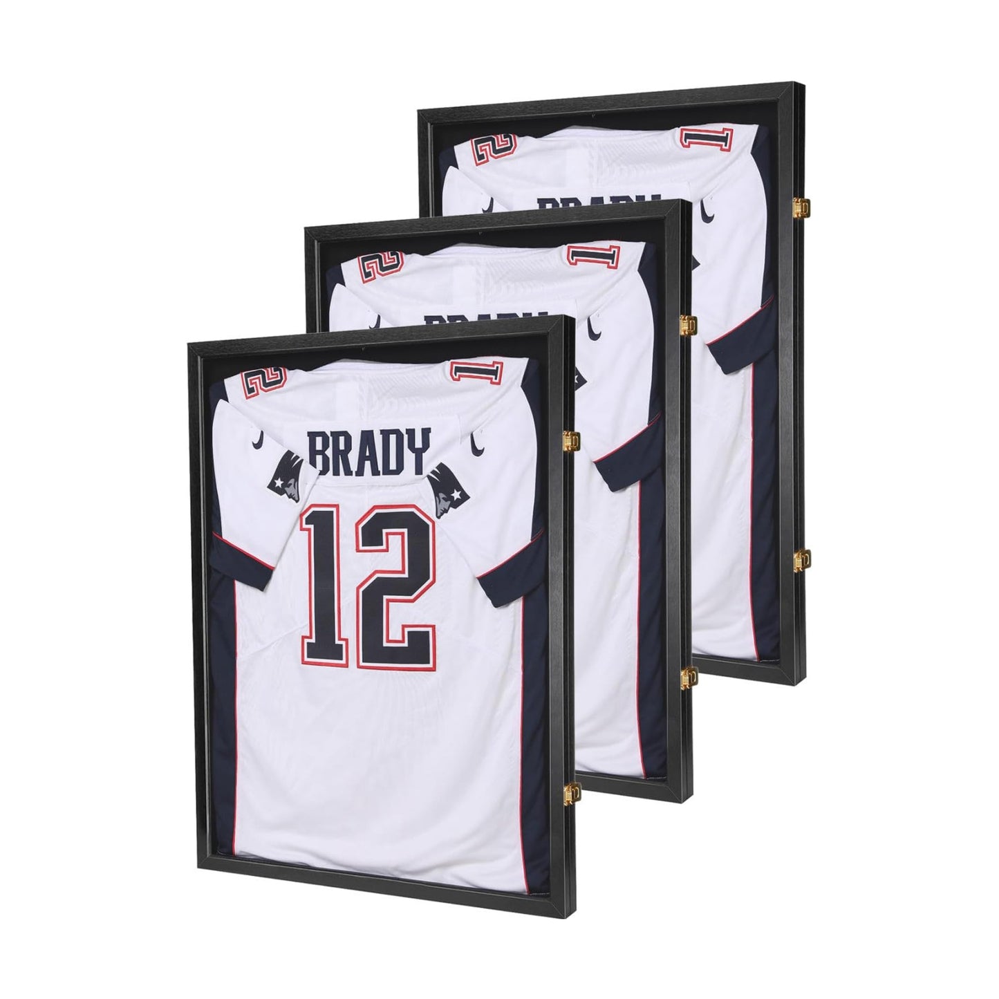 Jersey Wooden Frame Display Case -Shadow Box with 98% UV Protection Acrylic and Hanger for L or XL Baseball Basketball