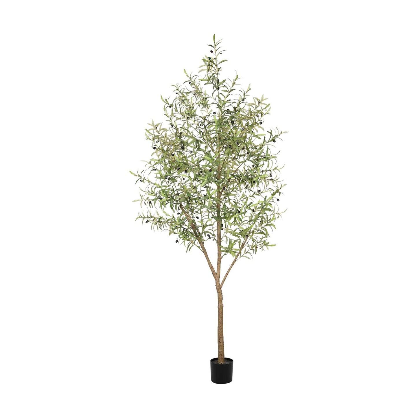 LYERSE 8ft Olive Tree with Lifelike Branches, Realistic Leaves