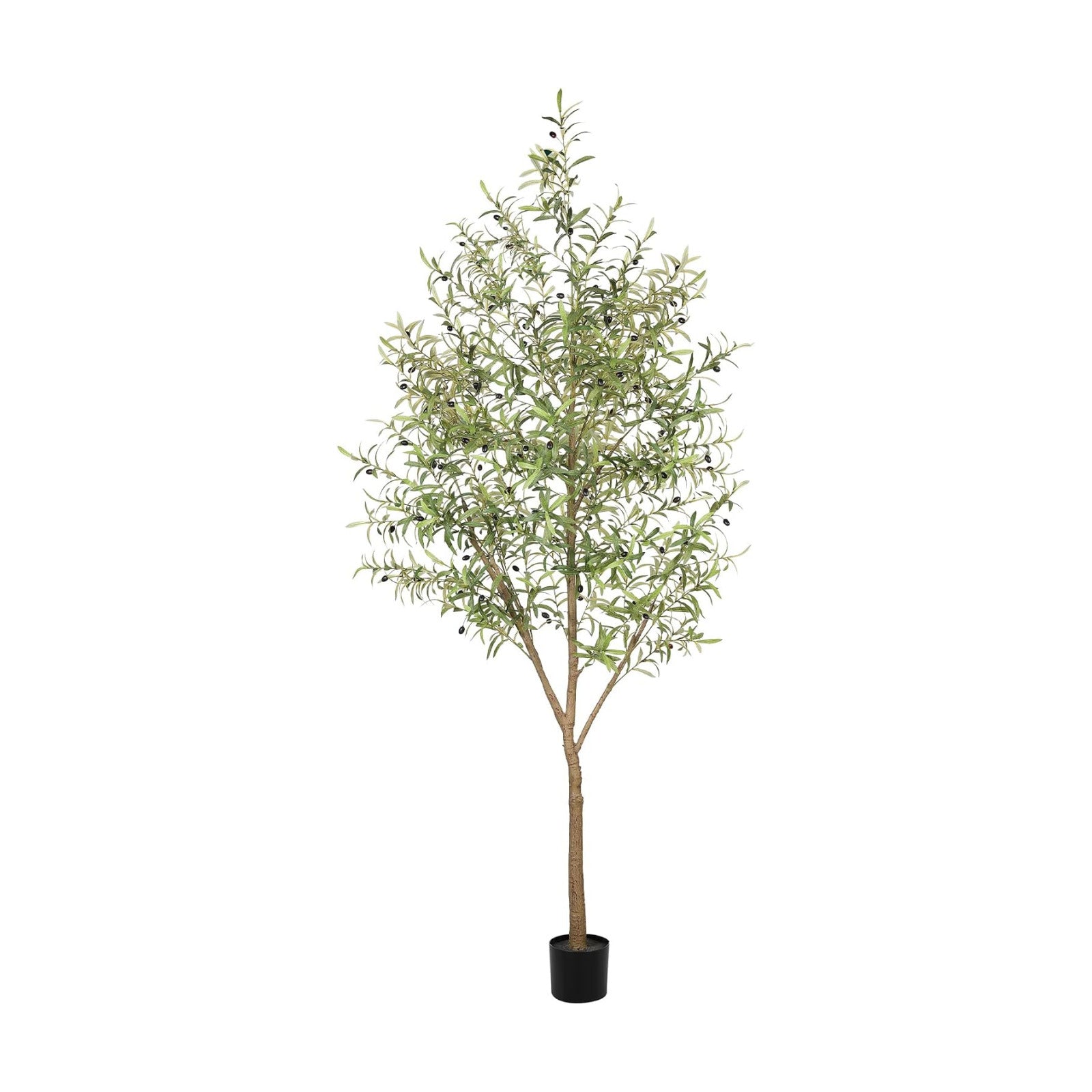 LYERSE 8ft Olive Tree with Lifelike Branches, Realistic Leaves