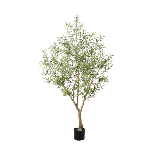 Large Olive Branches and Lifelike Fruits / 7ft / 7 Inch