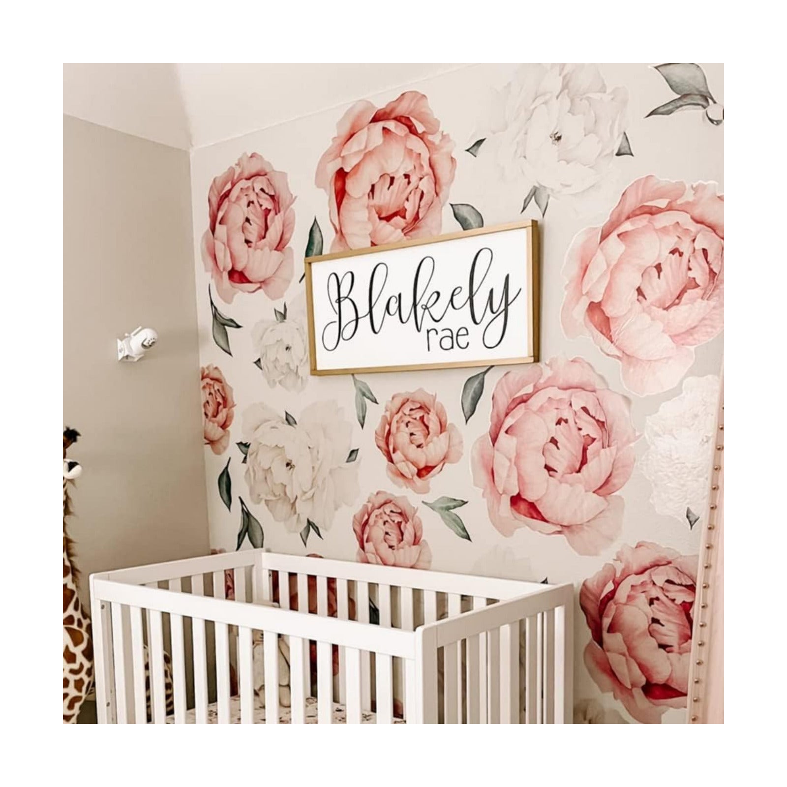 Jumbo Peony Watercolor Wall Decals
