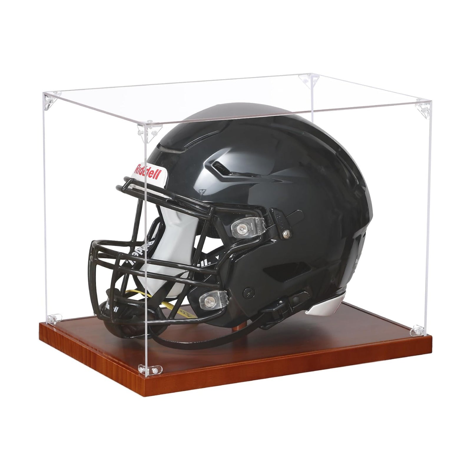 Football Helmet Display Case, Full Size Acrylic Baseball Motorcycle Helmet Showcase, UV Protection Souvenirs and