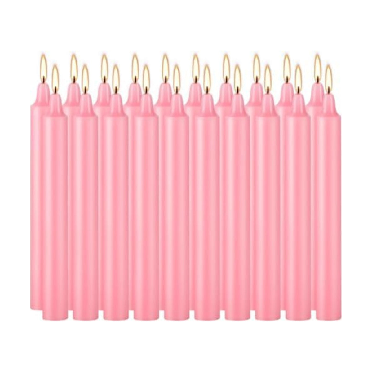 YOROXRG 40 Pack Candles Mini Unscented Taper Candles for Valentine's Day,Christmas,Household, Wedding, Rituals, Prayer, Birthdays,Party and Home Décor Candlesticks - 4 Inch Tall(Pink)