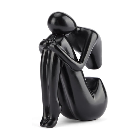 Black Decor Women Statue / Girl-statue-black