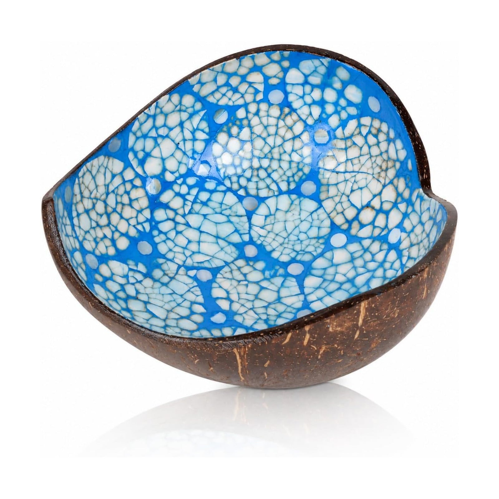 Key Bowl Holder for Entryway Table / Blue Rounds