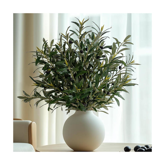 24" Artificial Olive Branches / Silk / Middle / Set of 8
