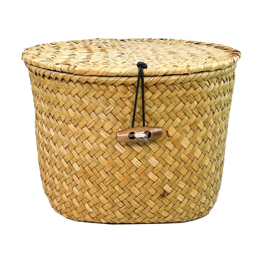 Seagrass Handmade Basket / Natural / 7 Inch