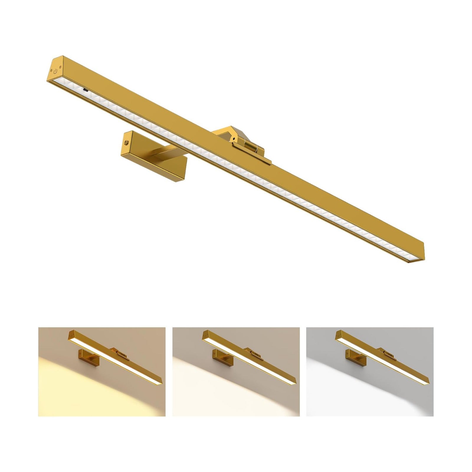 Picture Lights for Wall, Battery Operated Picture Light 24in Gallery Light for Paintings CCT Dimmable Recharging