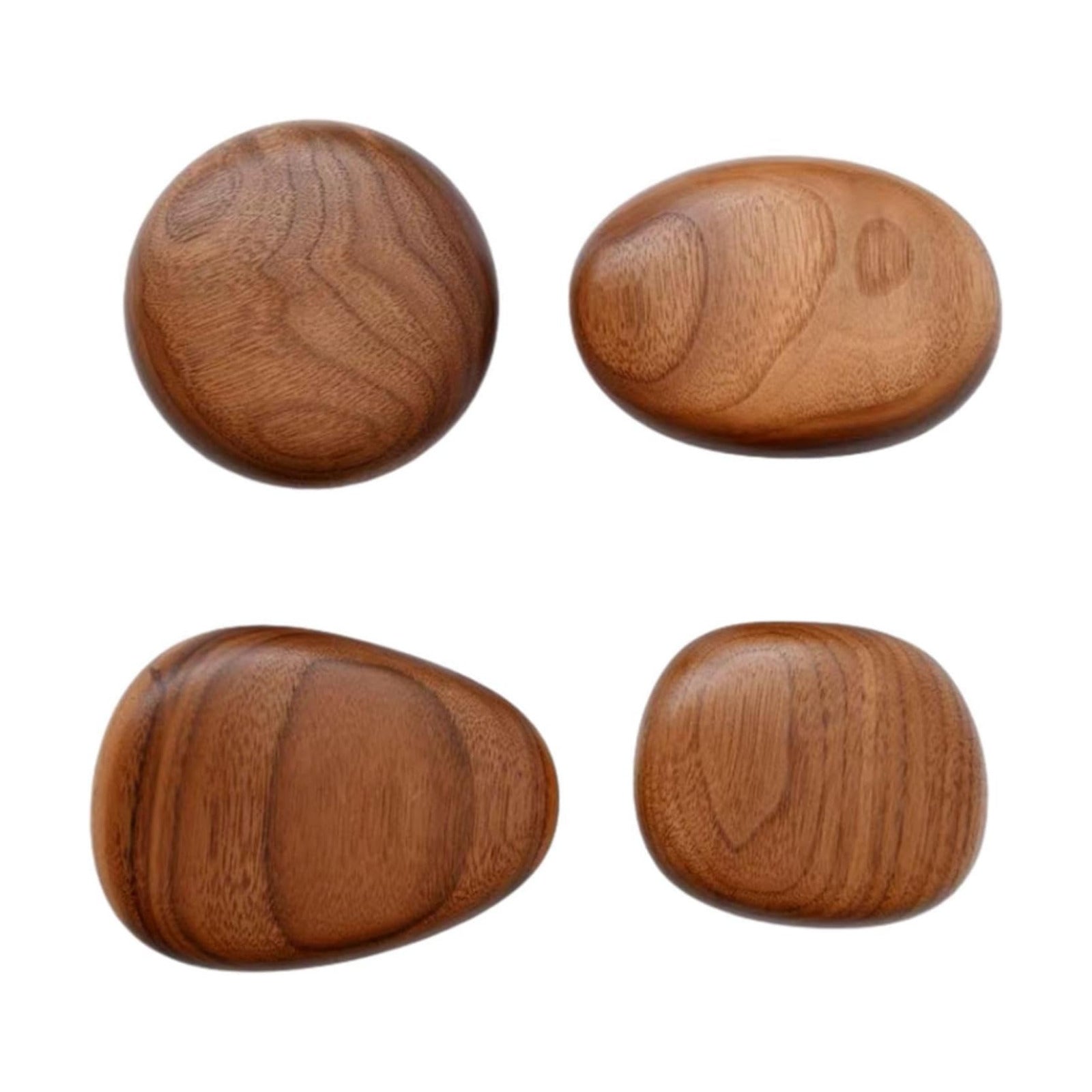 Wood Wall Mounted Coat Hooks Wooden Coat Hooks Coat Racks Wood Cabinet Knobs Wall Hooks / Set of 4