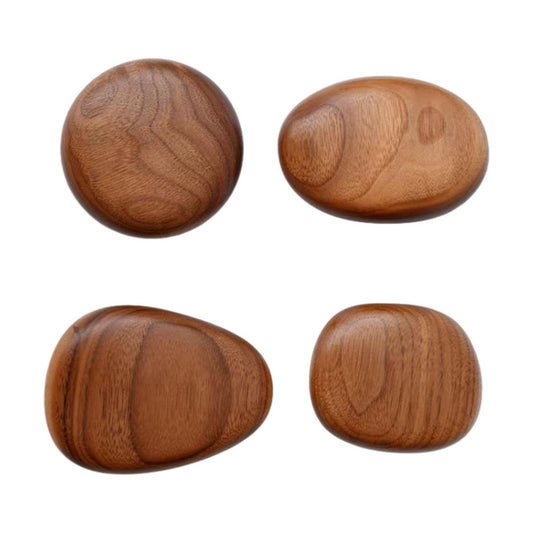 Wood Wall Mounted Coat Hooks Wooden Coat Hooks Coat Racks Wood Cabinet Knobs Wall Hooks / Set of 4