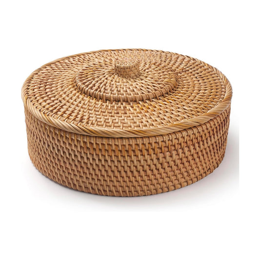 Rattan Basket / Rattan Storage Bin for Shlef or Table