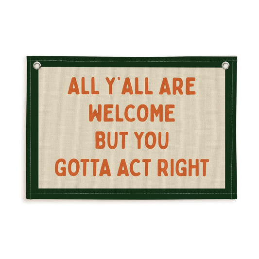 Vintage Wall Decor Flags / 30 x 20 / White- Inch