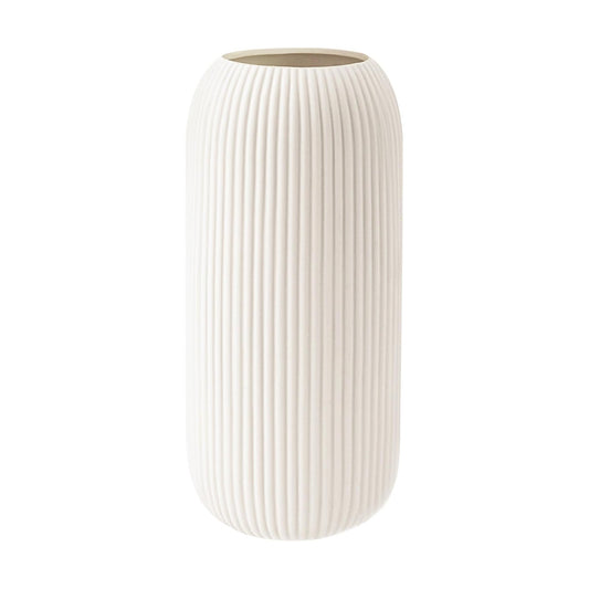 Ceramic Vase for Flowers / Tall White