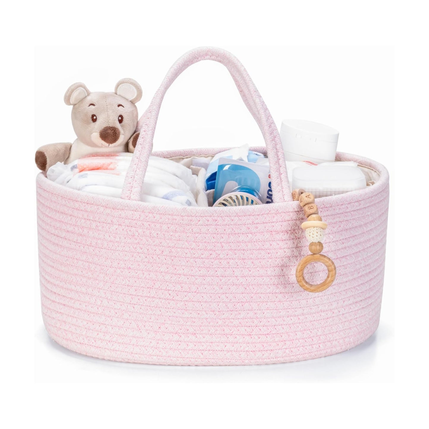Baby Storage Basket / Light Pink / Small