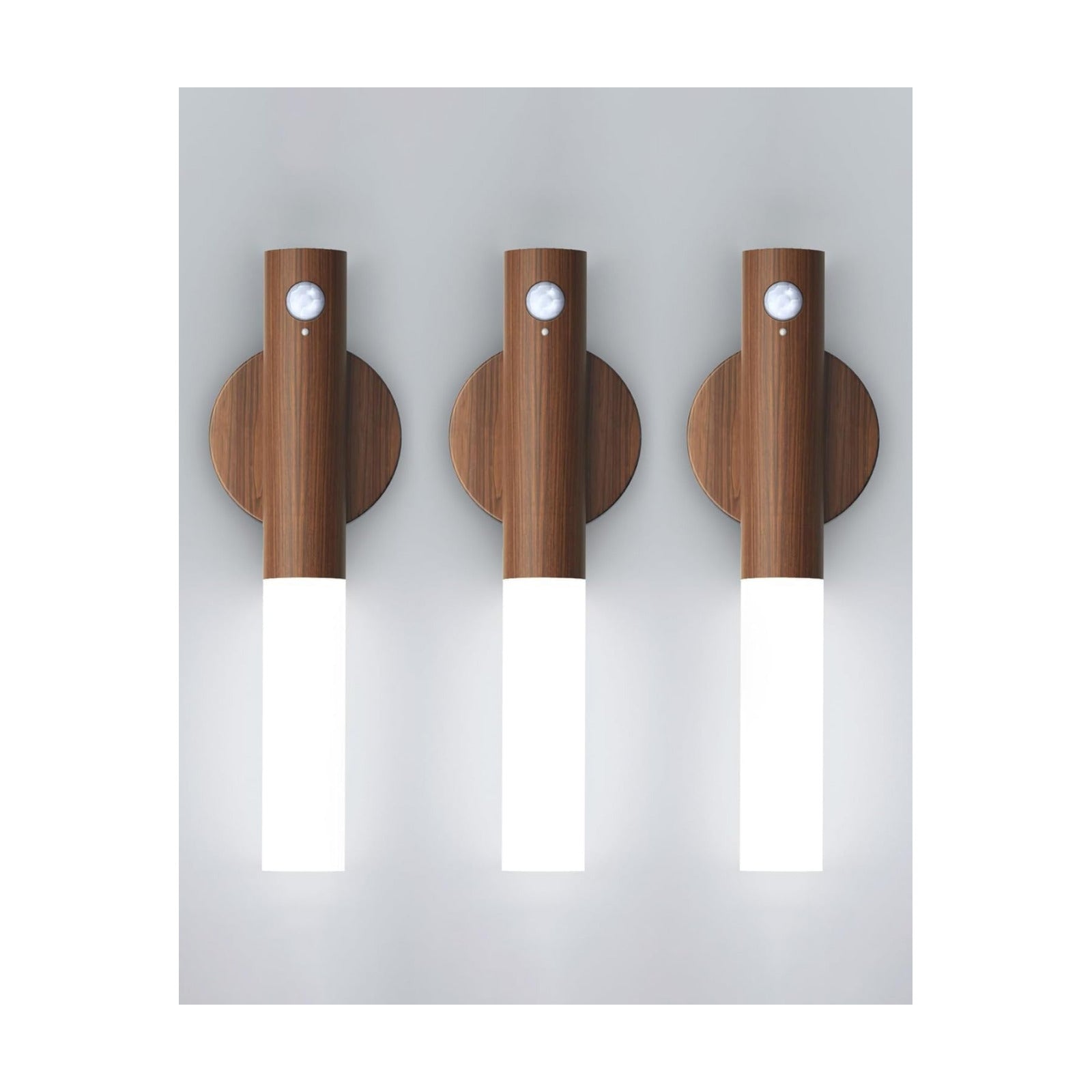 Battery-Operated Wall Sconce Wall Lights: 2200mAh Rechargeable Motion Sensor Magnetic Wireless Stairway Lights Portable
