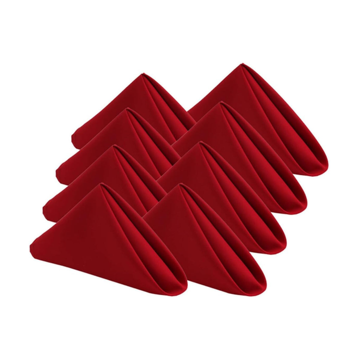 Red Cloth Napkins Set of 8,Washable,Absorbent(Burgundy)