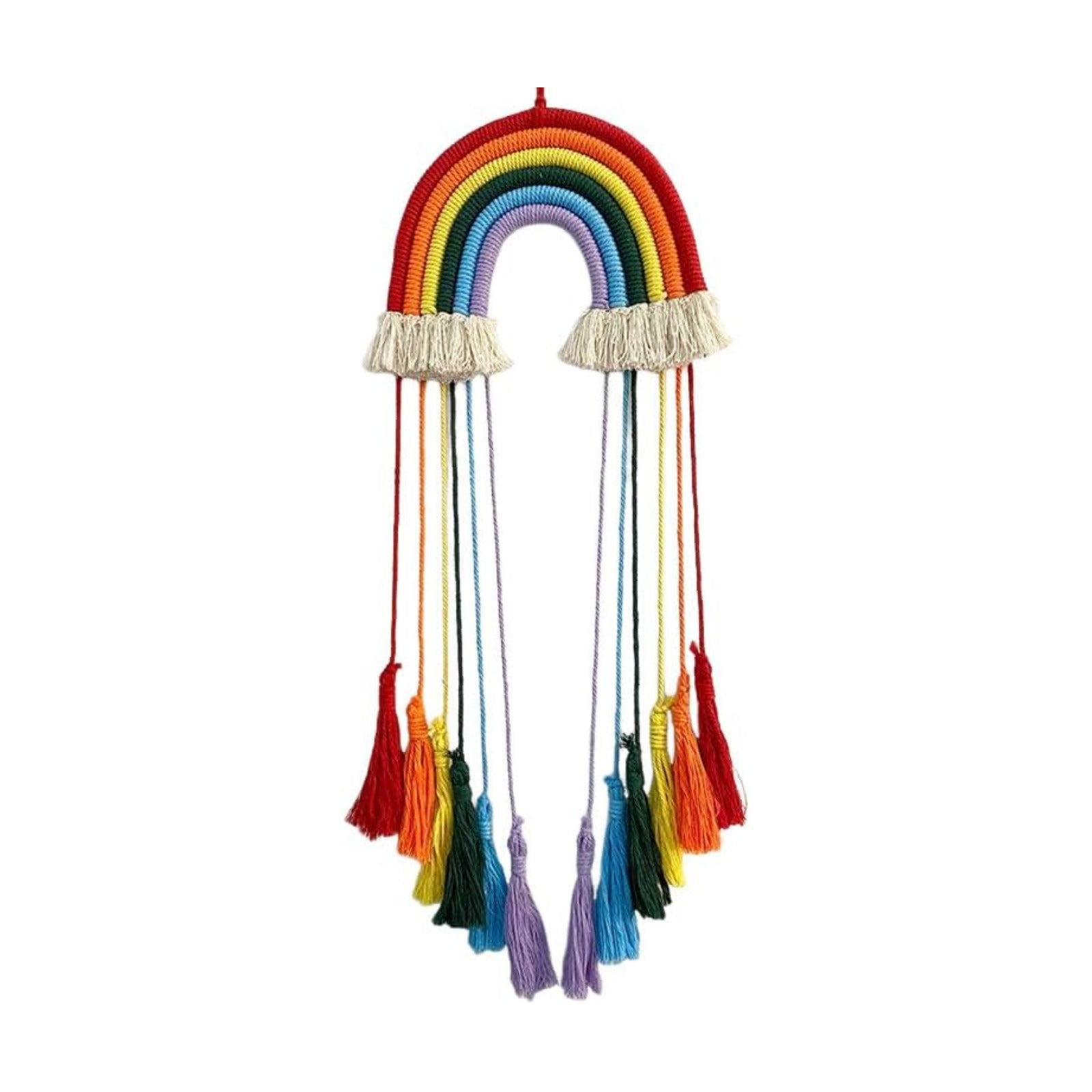 Rainbow Macrame Wall Hanging / Red Rainbow