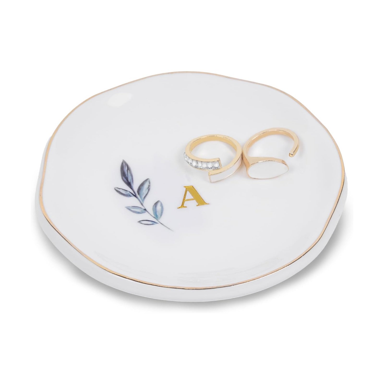 Initial Jewelry Tray for Rings / A