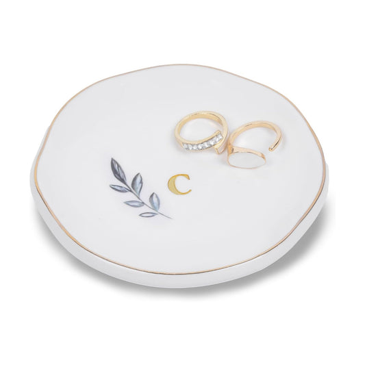 Initial Jewelry Tray for Rings / C