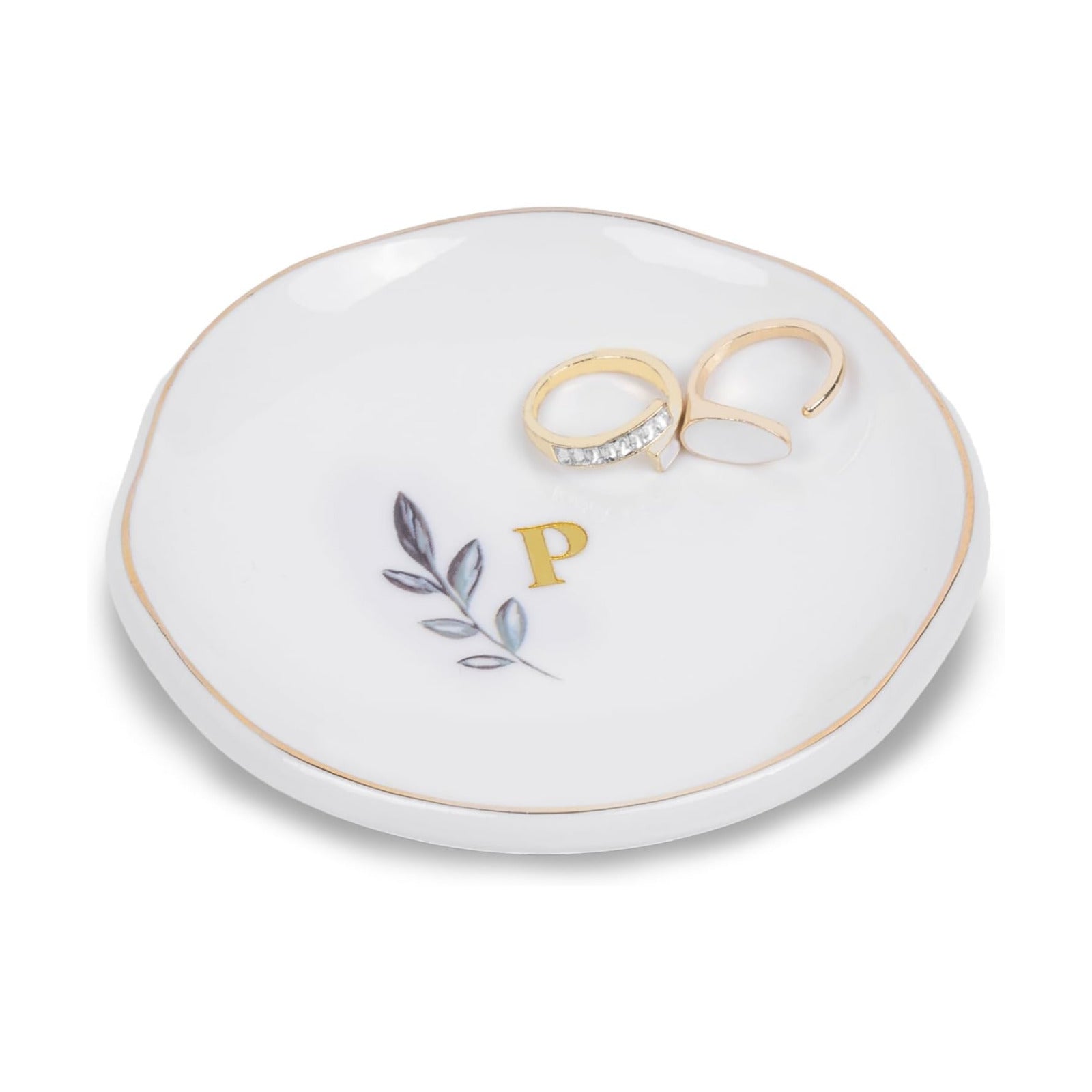Initial Jewelry Tray for Rings / P