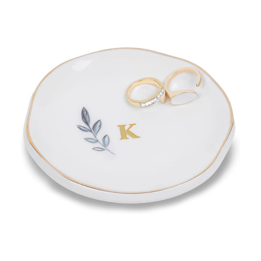 Initial Jewelry Tray for Rings / K