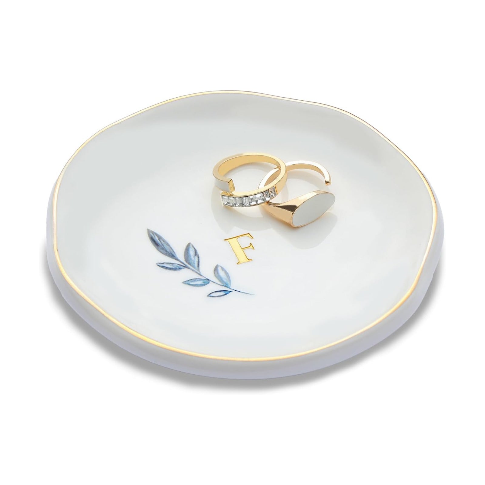 Initial Jewelry Tray for Rings / F