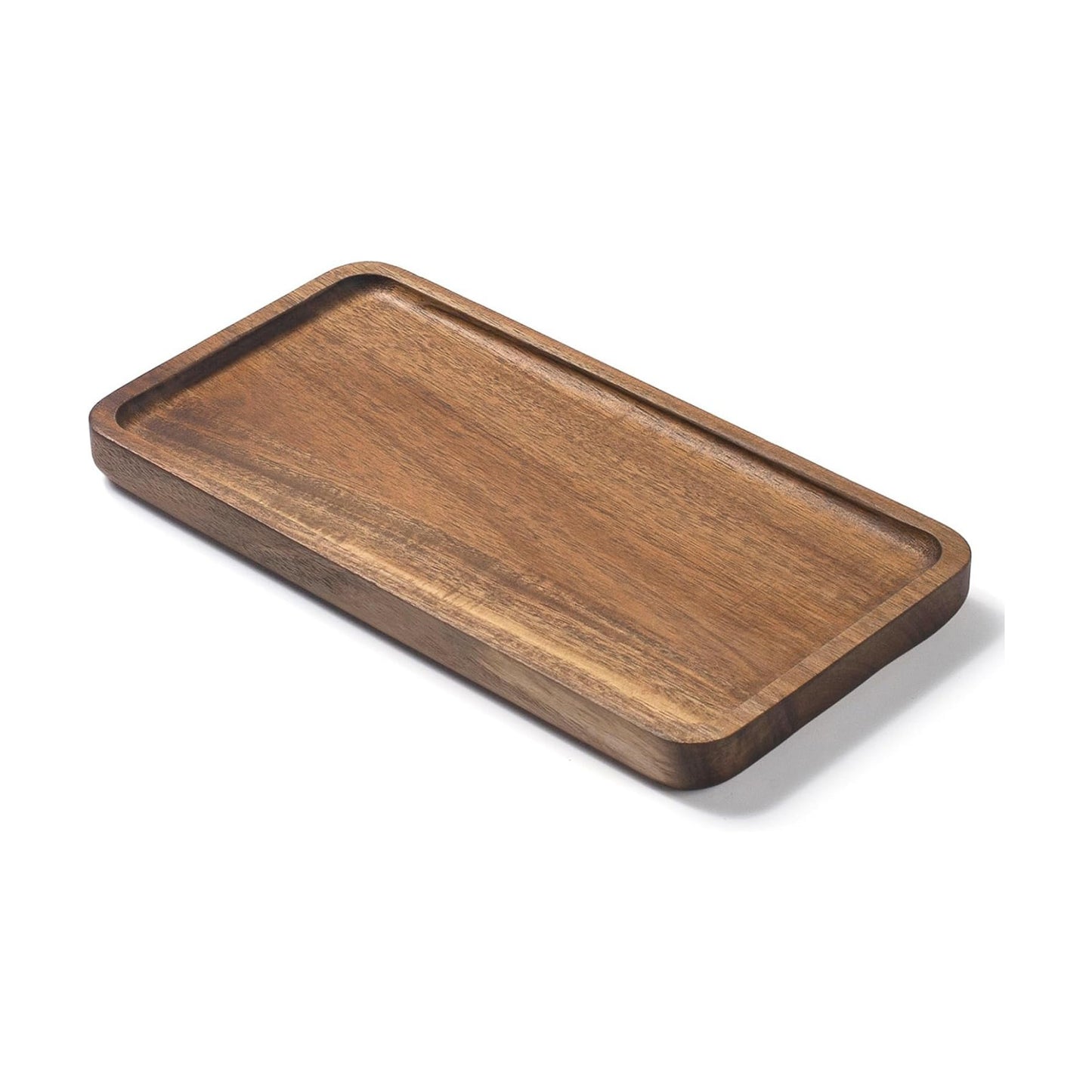 Wood Bathroom Tray for Organizing and Home Decor / 9.8 x 5.1 x 0.8