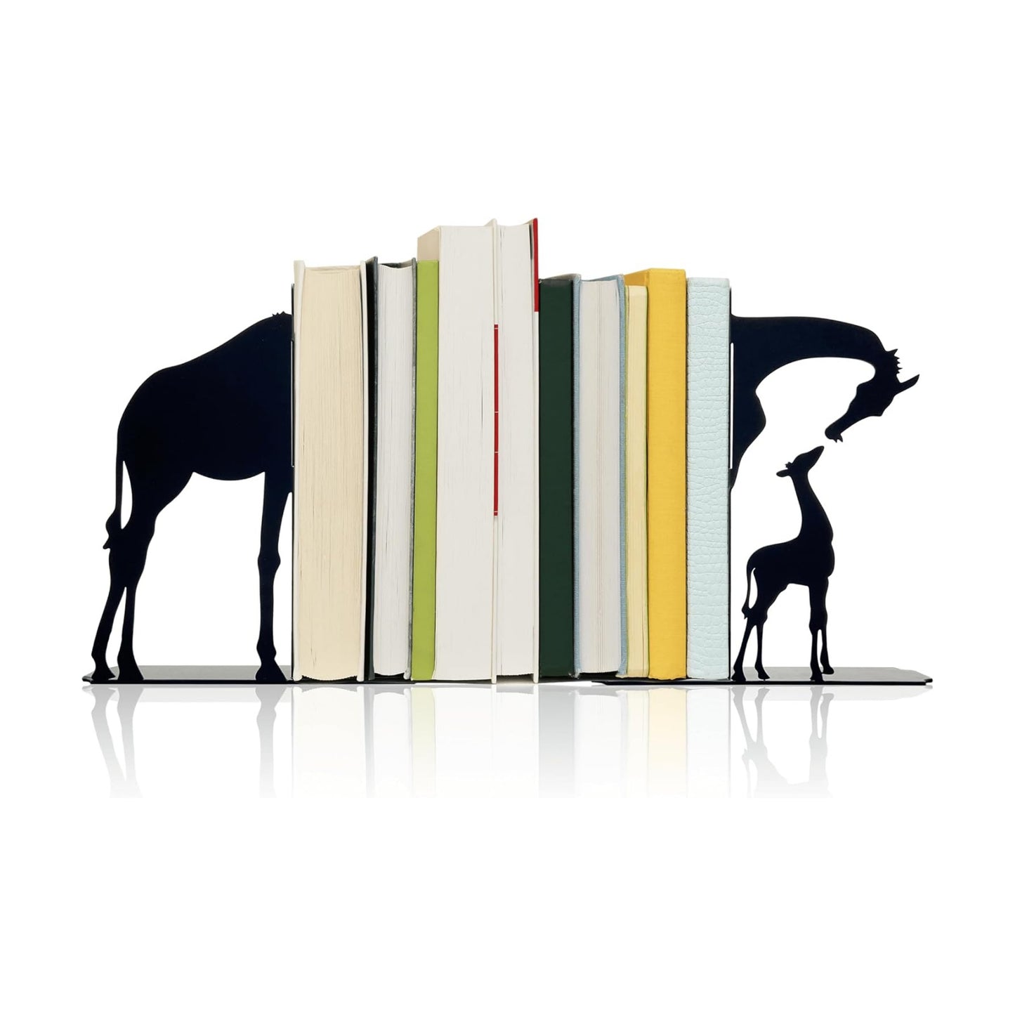 Decorative Giraffe Bookends / Intricate Design Giraffe Gifts for Book Lovers and Animal
