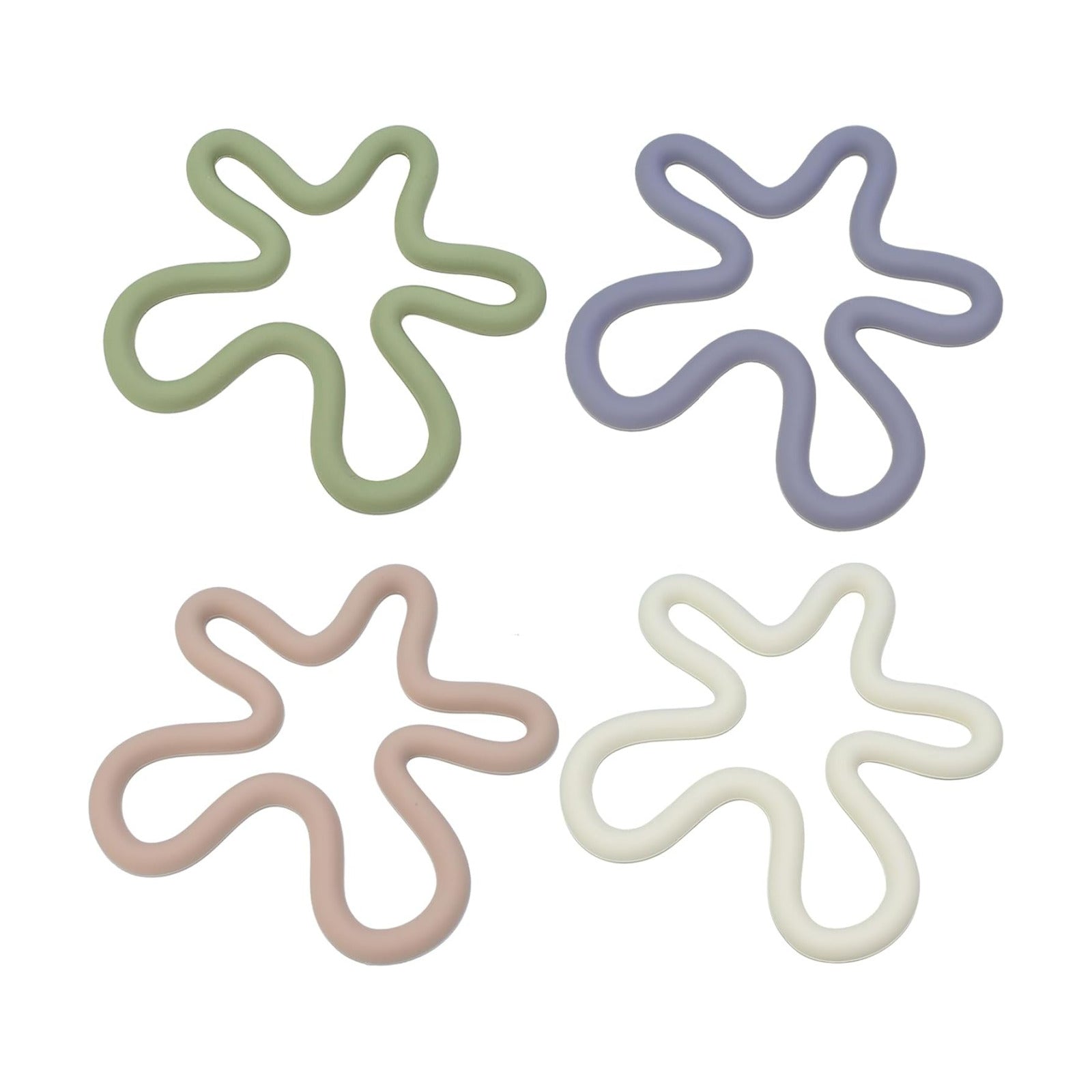 Flower Heat Resistant Hot Pads / Set of 4