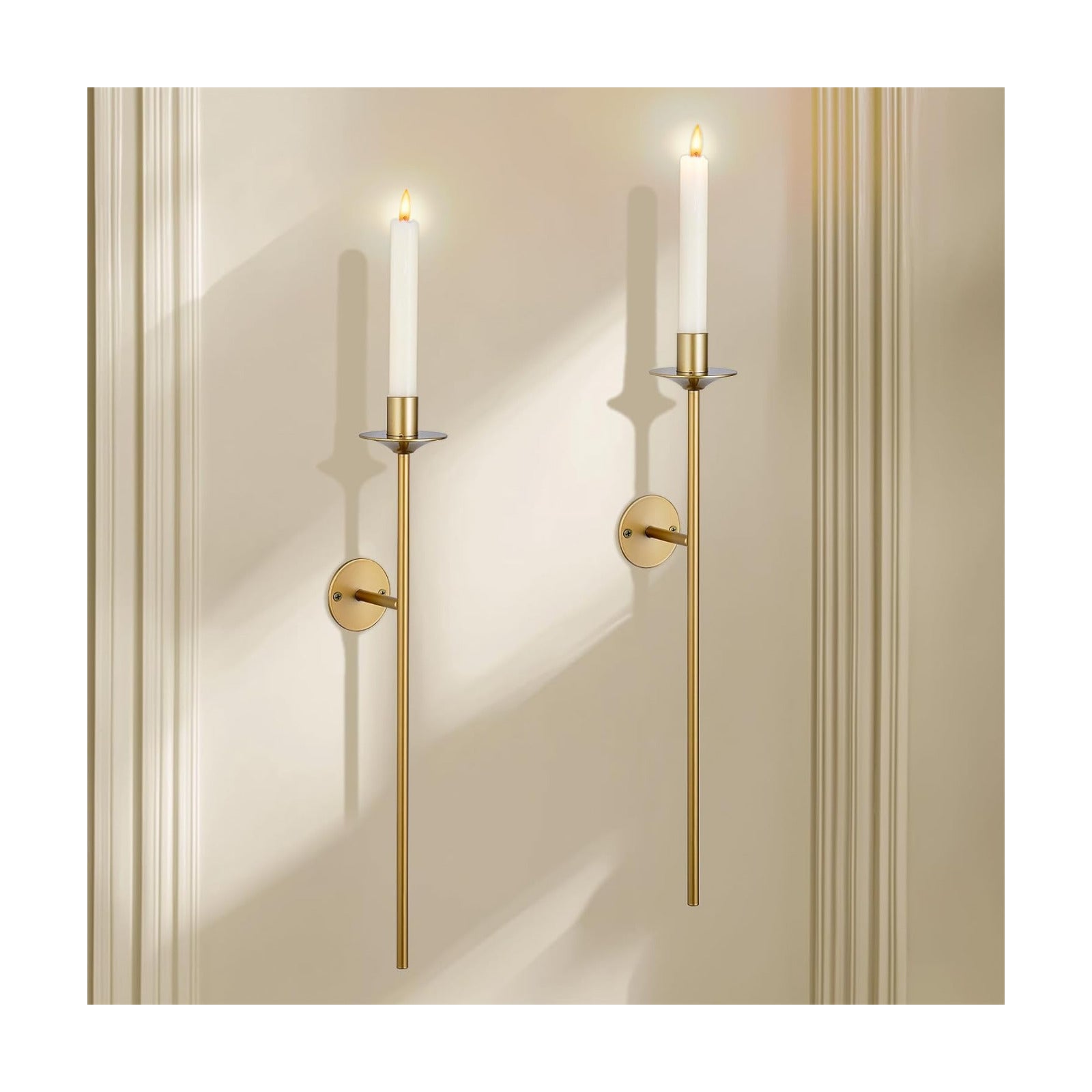 Wall Candle Holder / Gold / Set of 2