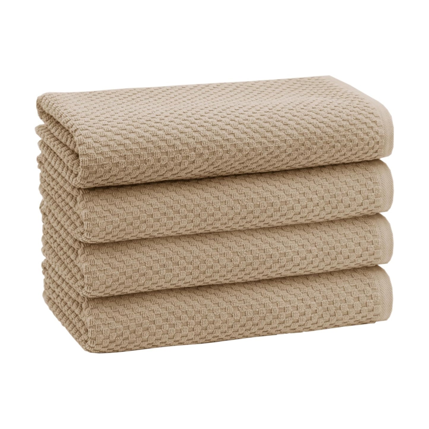 COTTON CRAFT Euro Spa Waffle Weave Bath Towels - Set of 4 Linen Towels | Pure 100% Ringspun Cotton Oversized Luxurious