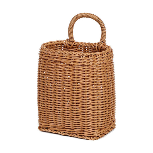 Hanging Wicker Basket / Hanging Wall Basket Plastic Woven Front Door Basket