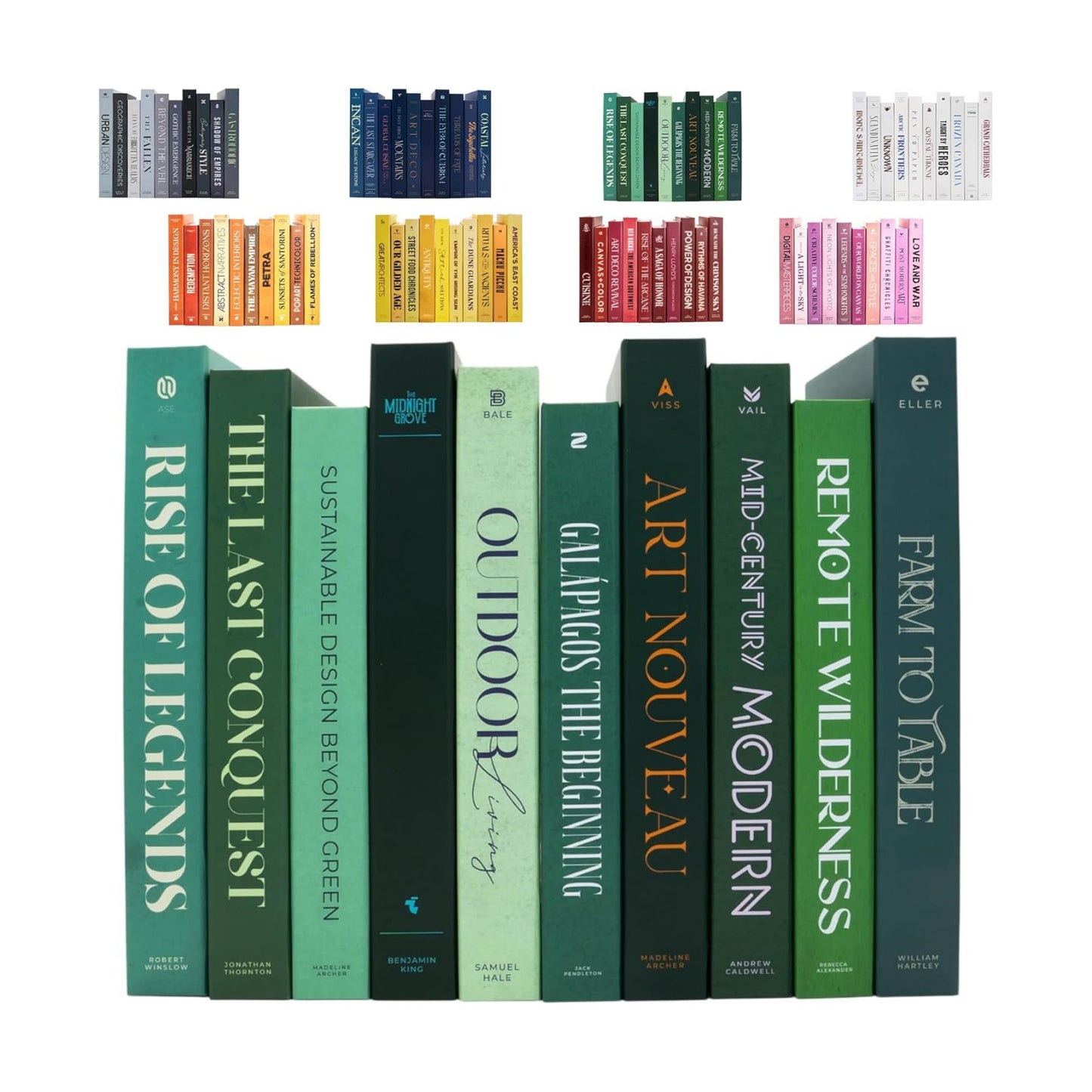 10 Book Set / Green / 10 Books