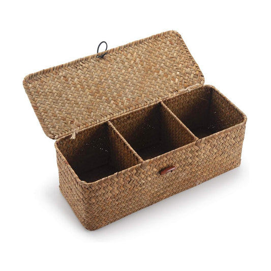 Seagrass Storage Basket / Natural / 13 x 5 x 4.3