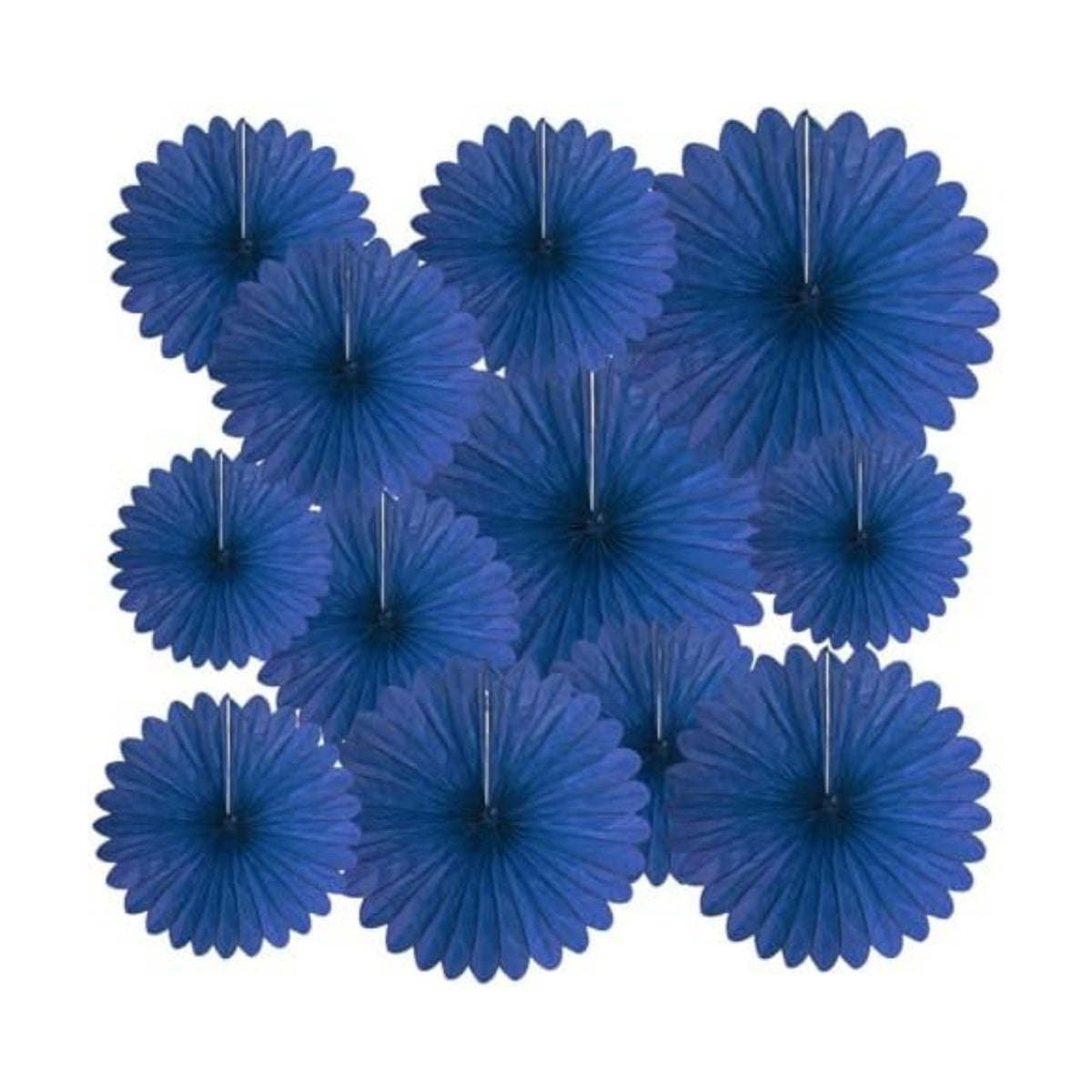 20 Pcs Navy Blue Hanging Paper Fan, Hanging Honeycomb Round Paper Fans for Weddings, Birthdays, Easter, Baby Showers, Classroom, Events Ceiling Party Supplies Decorations
