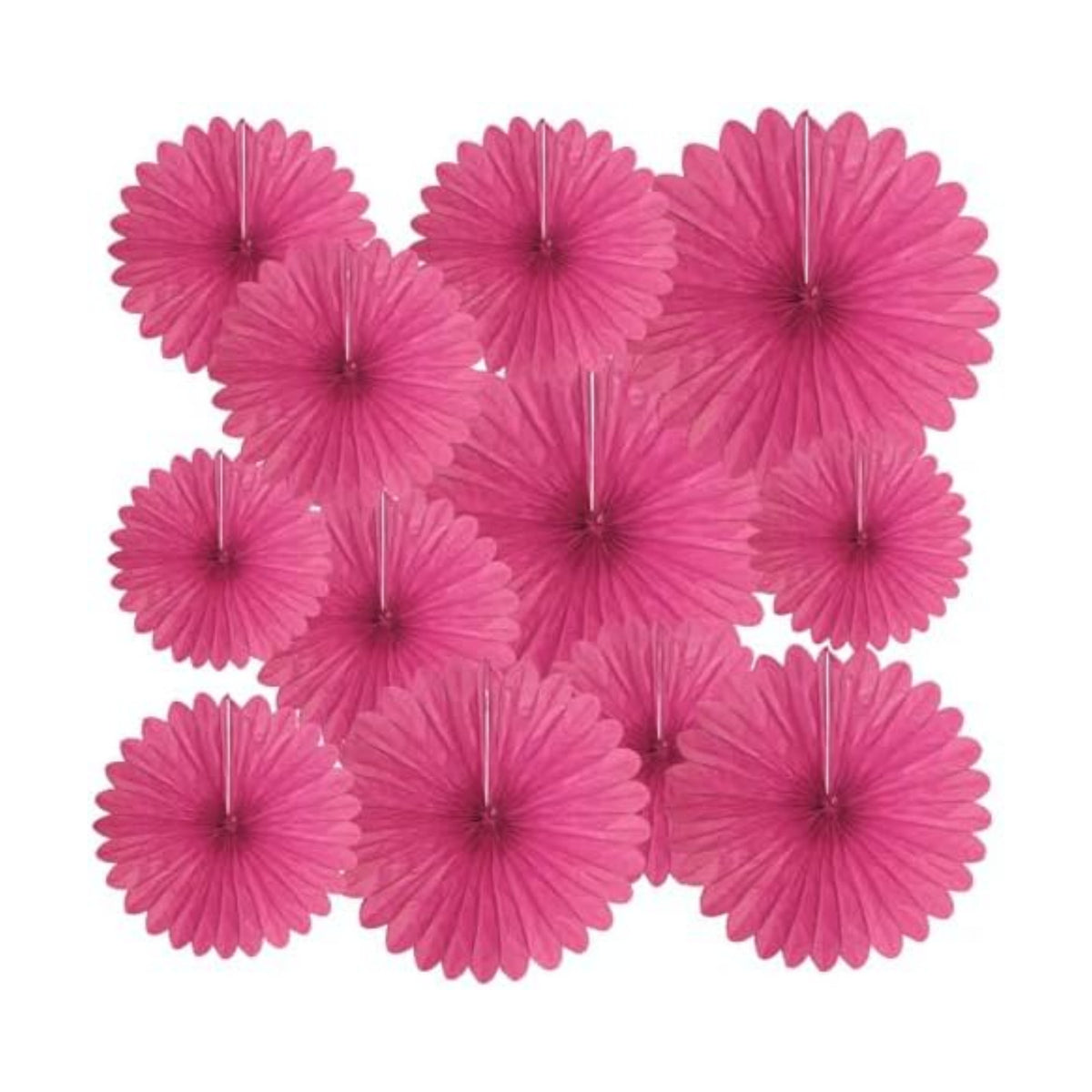 20 Pcs Rose Red Hanging Paper Fan, Hanging Honeycomb Round Paper Fans for Weddings, Birthdays, Easter, Baby Showers, Classroom, Events Ceiling Party Supplies Decorations